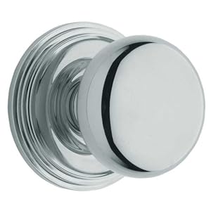 Yale YR20DMR-26 Design Elements Privacy Lockset with Demi-Round Knob, Polished Chrome