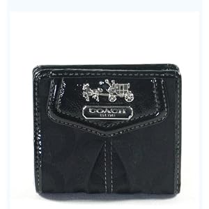 Coach Madison Op Art Signature Wallet Bag 43255 Black
