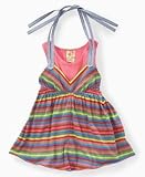 Guess - GUESS? Girls Striped Halter Top with Ribbed Tank