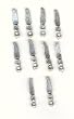 10 Miniature Table Knives in Pewter by Warwick Miniatures