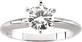 14 karat white-gold Moissanite Solitaire Engagement Ring