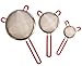 Practical Trends Strainer Sifter Sieve | Premium Grade Stainless Steel Set of 3 with Silicone No-Slip Handles and Deep Mesh for an Easy and Pleasant Cooking, Baking and Sifting Experience