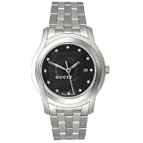 Gucci 5505 Stainless Steel Black Mens Watch YA055213 by Gucci
