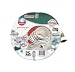 Gilmour 11 Series Marine & Recreation Space Saver Flat Hose 1/2 Inch x 25 Feet#11-12025 White w/Aqua Stripe