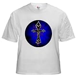 Celtic Tribal Cross Religion White T-Shirt by CafePress