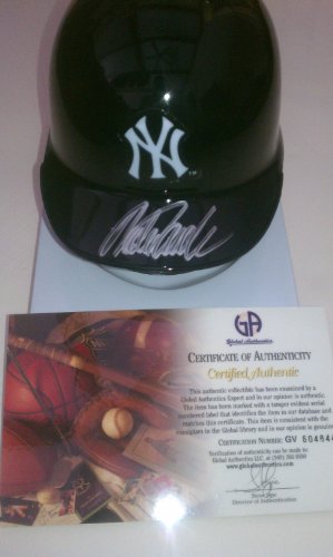 Jorge Posada Signed New York Yankees Baseball Mini Helmet