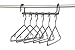 Caraselle - 1 Barre multi-cintres pour 6 chemises / pantalons
