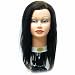 22" Brown 100% hand-implanted human hair with vinyl head and facial make-up