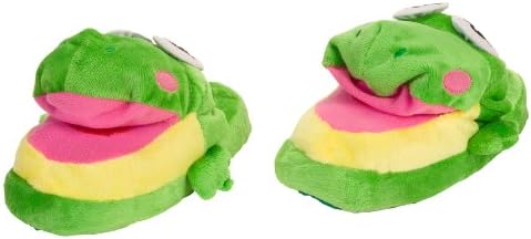 Wacky Walkers Medium Green Frog Animated Slippers