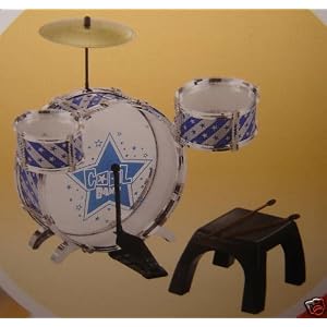 KIDS TOY DRUM SET GREAT FIRST KID METAL DRUM SET by NUNEZ