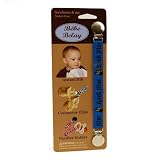 Bebe Belay connector clips - instant bib - pacifier holder - Blue Rock Star