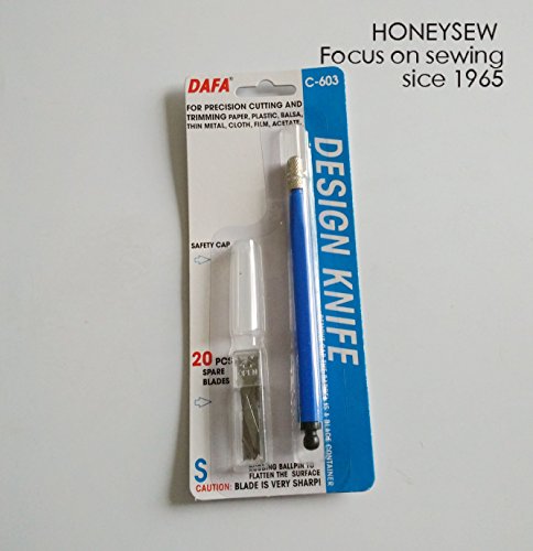 HONEYSEW NEW-Designer Series Gripster Knife + 20 Pcs Spare blades C-603