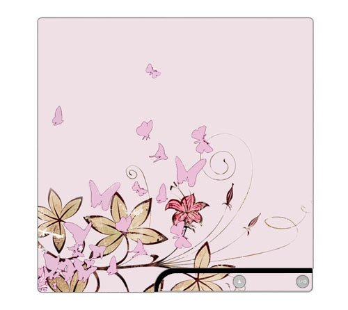 Butterfly Garden Decorative Protector Skin Decal Sticker for PlayStation 3 PS3 SLIM Console