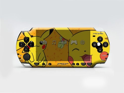 Pikachu PSP (Slim) Dual Colored Skin Sticker, PSP 2000