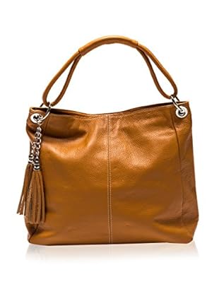 Anna Luchini Bolso asa al hombro Tote (Marrón)