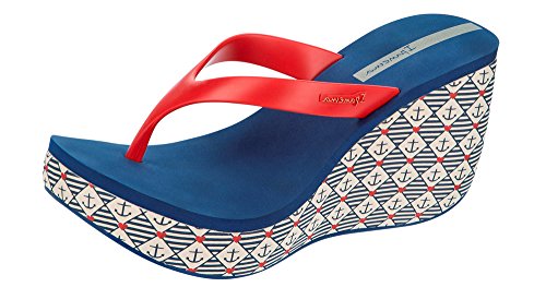 Ipanema Brasil Lipstick II 2015 Wedge Womens Flip Flops