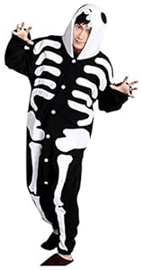 WOWcosplay Cosplay Halloween Romper Costume Party Pajamas Unisex Kigurumi Skull M