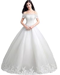 A-line Off the Shoulder Short Sleeves Beaded Applique Corset   Waistline  Dress