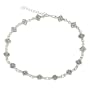 Sterling Silver Celtic Knot Link Anklet
