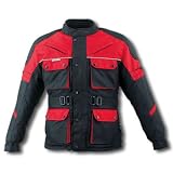 Waterproof, Lightweight Jacket for use with Motorcycle or Snowmobile (3XL, Red)