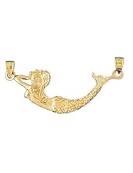 CleverEves 14K Gold Pendant 3-D Mermaid 9.3 - Gram(s)