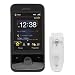 Solid Black Rubberized Snap On Crystal Case with Clip for HTC Touch Pro Smartphone