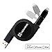 Lenmar 2 in 1 Retractable Charge and Sync Micro USB Cable and Lightning Adapter Tip
