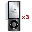 GTMax Durable Clear Reusable LCD Screen Protector - 3 Packs For Apple iPod nano 16GB 8GB 5th 5G Generation NEWEST MODEL