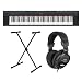 Yamaha NP-31 Stage Piano, Set inkl. Keyboardst�nder, Netzteil und Kopfh�rer, Schwarz