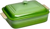 Le Creuset Stoneware Covered Rectangular Dish, Kiwi