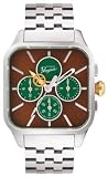Men's Chronograph Dark Wood/Green Bracelet Watch - Original Penguin