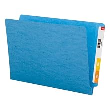Smead End Tab Folder, Legal, Straight, 11 Point, Blue, 100 per Box (28010)