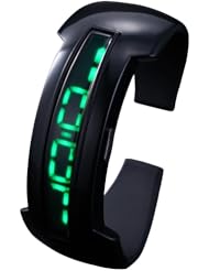 New Fashion LED Sports Watches Unisex Lady Bracelet Quartz Digital Sport Watch (Green)