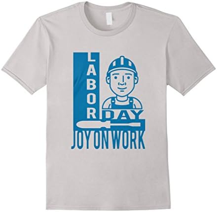 Men's Labor shirt - LABOR DAY - JOY ON WORK Medium Silver