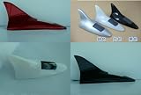 Rupse(TM) Solar LED Tail Light Shark Fin Antenna Style Car Motorcycle Warning FLASH