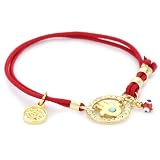 Blee Inara Red Elastic Hamsa With Swarovski Br