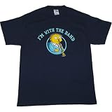 Simpsons Ralph Wiggum I'm With The Band Mens T-Shirt