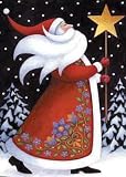 Toland Santa and Star Garden Flag