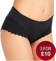 Lace Trim Midi Knickers