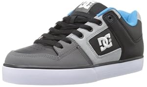 DC Men's Pure Shoe,Black/Battleship/Turquoise,10 M US