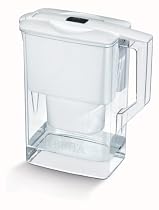 Brita Spacesaver Water Filter Jug, Cool White