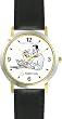 Habit 2 - Goal, Straight A's (English Text) - DELUXE TWO-TONE WATCH from THE 7 HABITS - WATCH COLLECTION BY WATCHBUDDY&reg; - Arabic Numbers - Black Leather Strap-Size-Large ( Men's Size or Jumbo Women's Size )