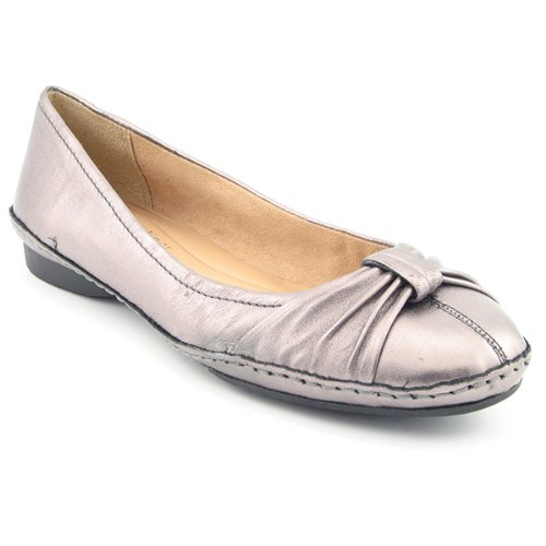 Naturalizer Quirk Flats Shoes Silver Womens