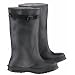 ONGUARD 86050 Flex-O-Thane/PVC Men's Slicker OverBoots with Strap and Self-Cleaning Cleated Outsole, 17" Height, Black, Size 7