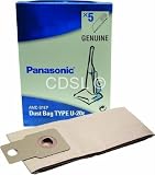 Packet Of 5 Original Panasonic Upright Vacuum Cleaner Dust Paper Bags, Bag Code U20E..MCE41,  MCE42,  MCE43,  MCE44,  MCE45,  MCE450,  MCE451..