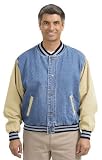 Port Authority Denim and Letterman Jacket