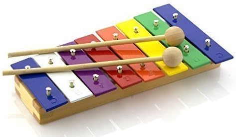 The #1 Rated Glockenspiel Xylophone Musical Instrument for Children - Includes 2 Wooden Mallets and Free Song Book! Fantastic Sound Quality Encouraging Creativity, Fun Learning &amp; Development. Enhance Your Child's Play Now With This Perfect Christmas Gift!