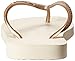 Havaianas Women's Top Metallic Flip Flop, Beige, 37 BR/7/8 W US