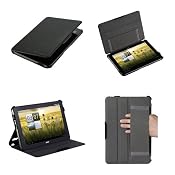 Amazon.com: Poetic(TM) Stand Leather Case with Angle Adjustable with HandStrap for Acer Iconia A200 / A210 (3 Year Manufacturer Warranty From Poetic): Computers & Accessories