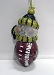 NFL New Orleans Saints LED Lighted Football Snowmen Christmas Ornament